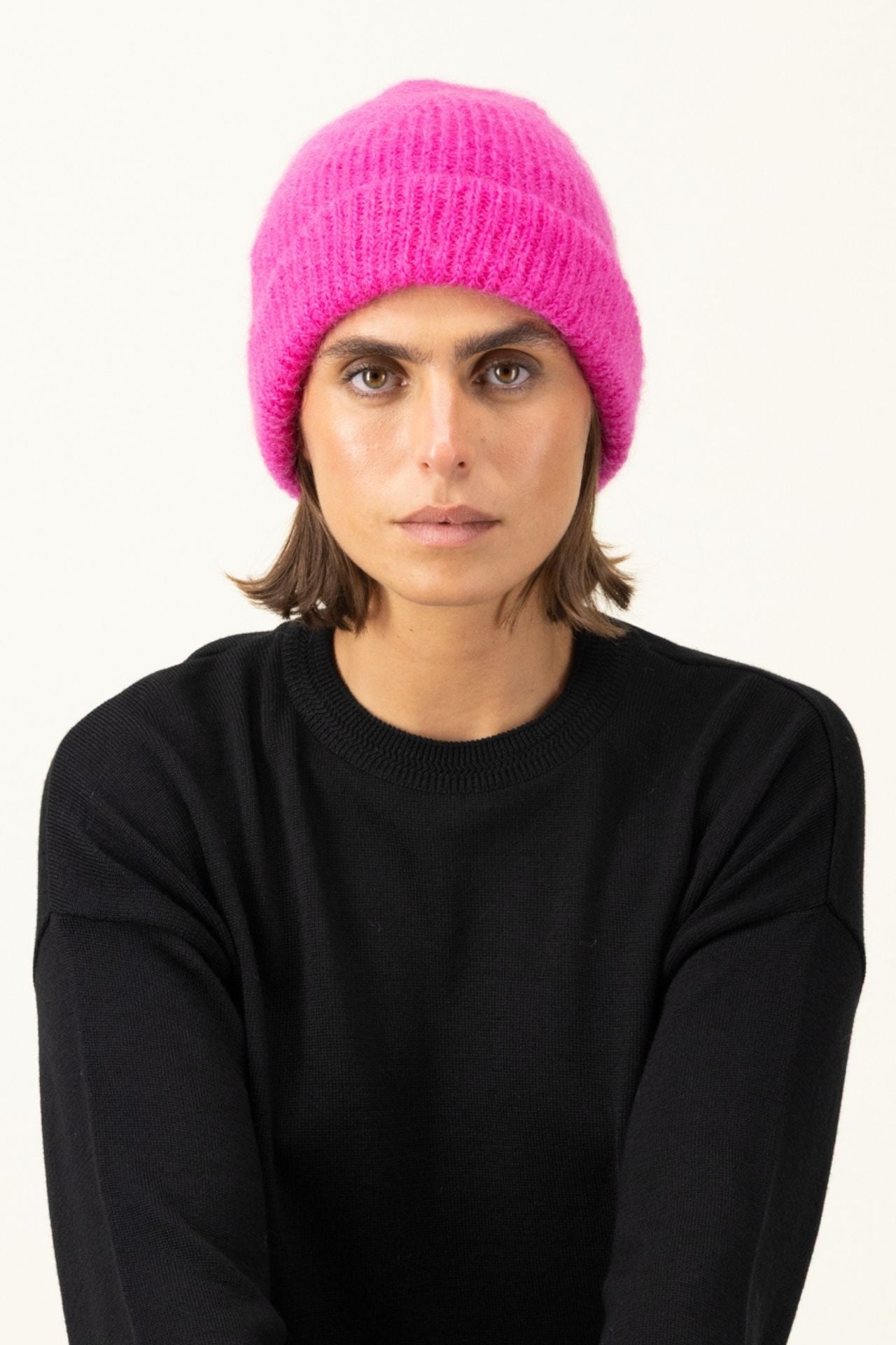 Produit Bonnet Anouch confectionné par la marque Parisienne Tricots Jean Marc 1972.