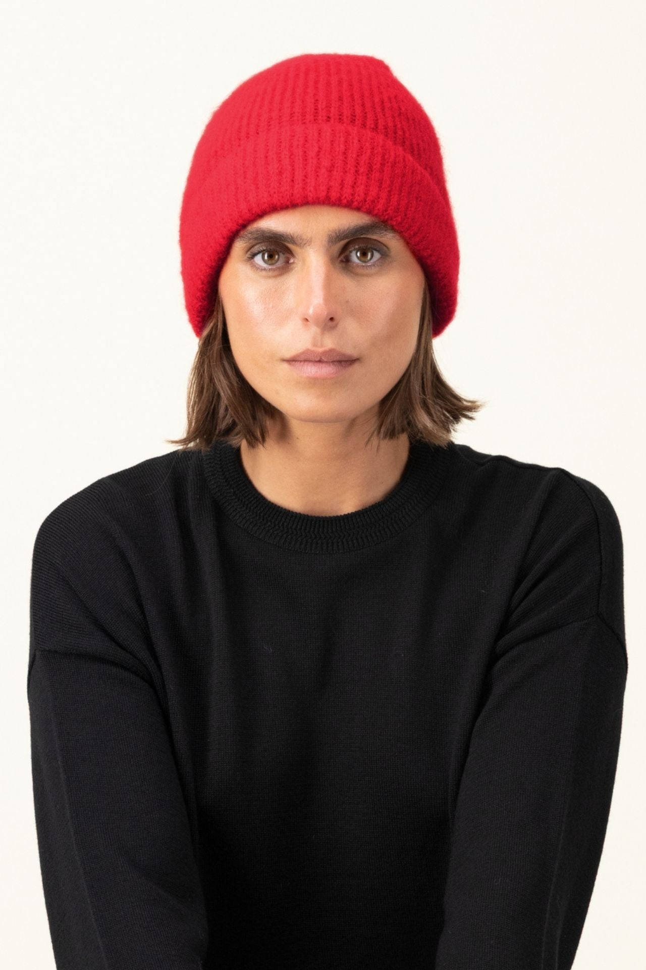 Produit Bonnet Anouch confectionné par la marque Parisienne Tricots Jean Marc 1972.