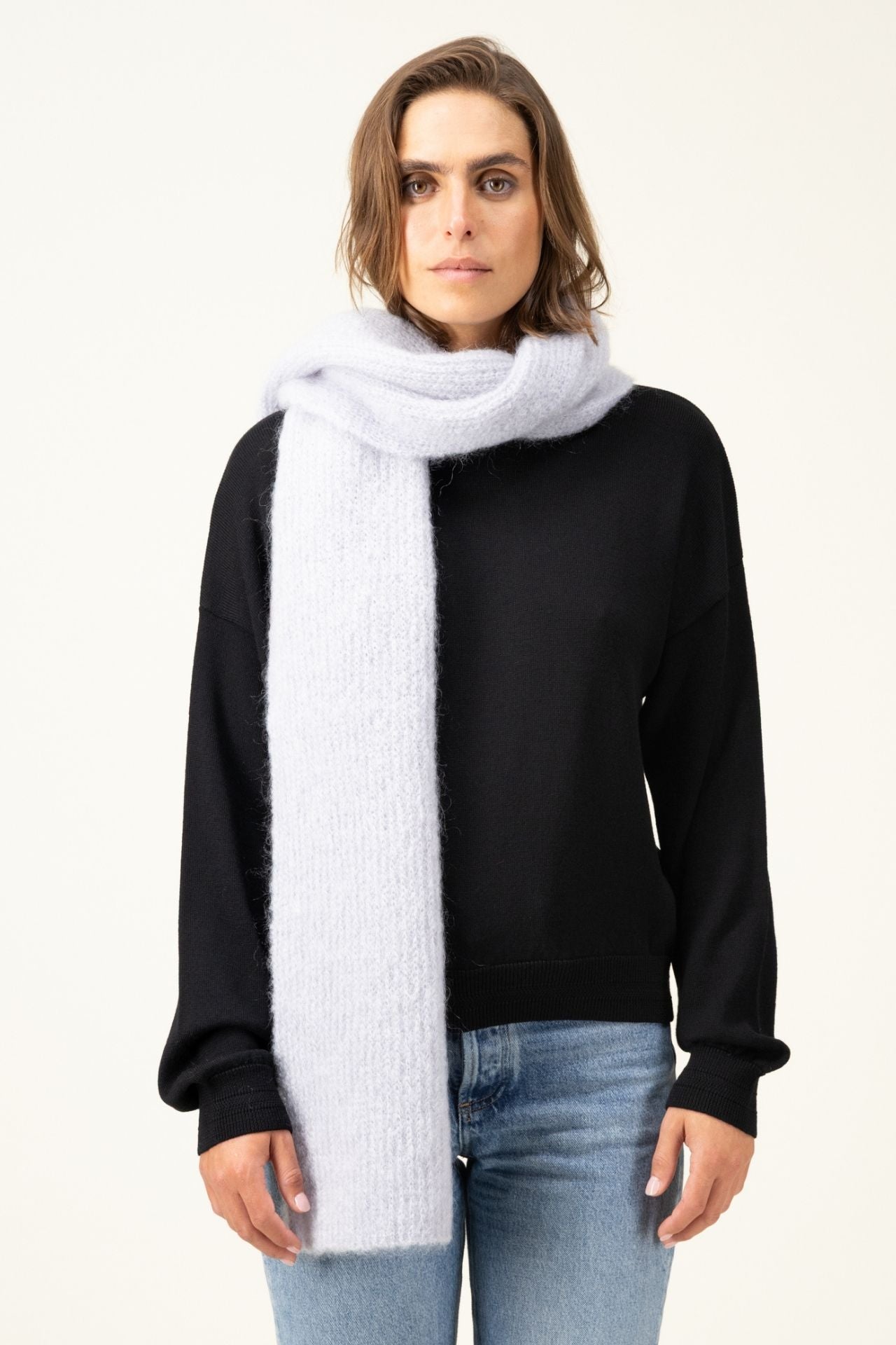 Produit Echarpe Anouch confectionné par la marque Parisienne Tricots Jean Marc 1972.