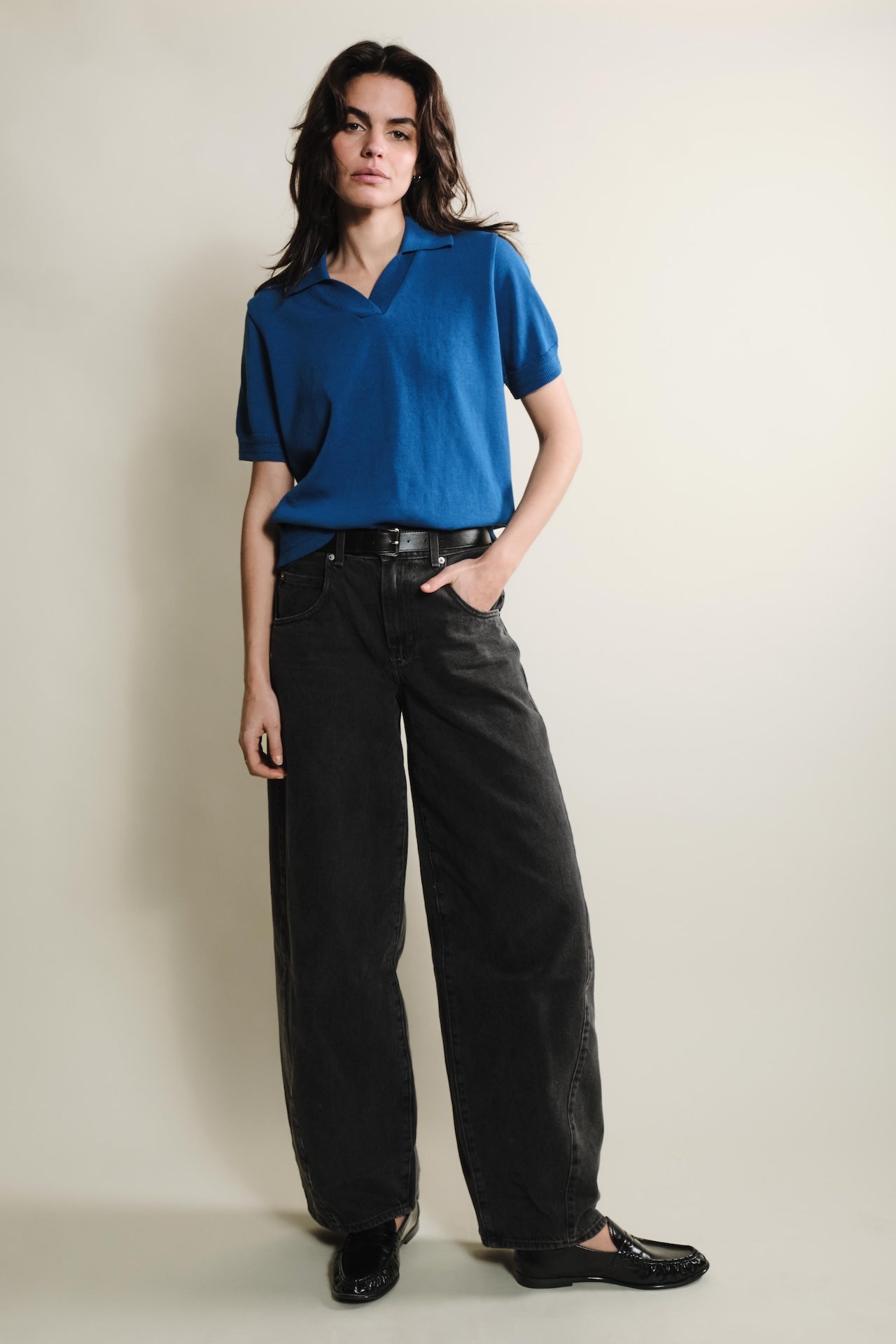 Produit couleur Bleu Roi tricoté par la marque Parisienne Tricots Jean Marc 1972.