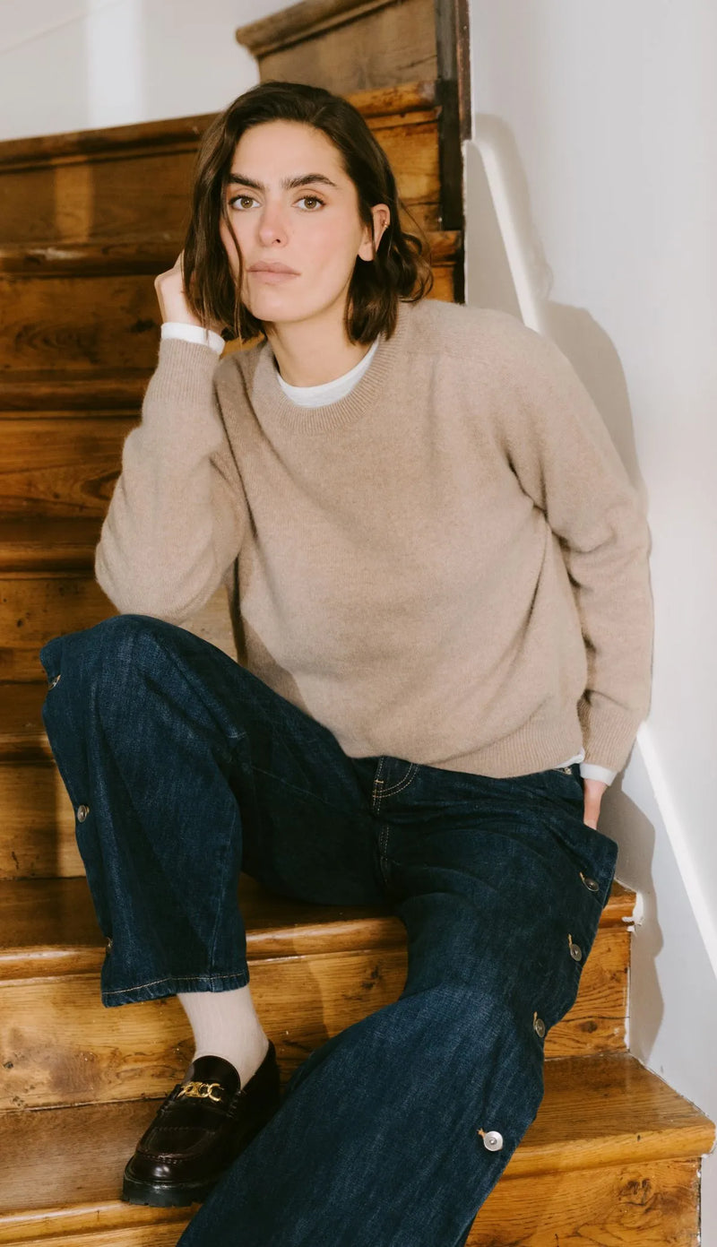 Pull Col Rond Tsoliné - Avoine Fawn