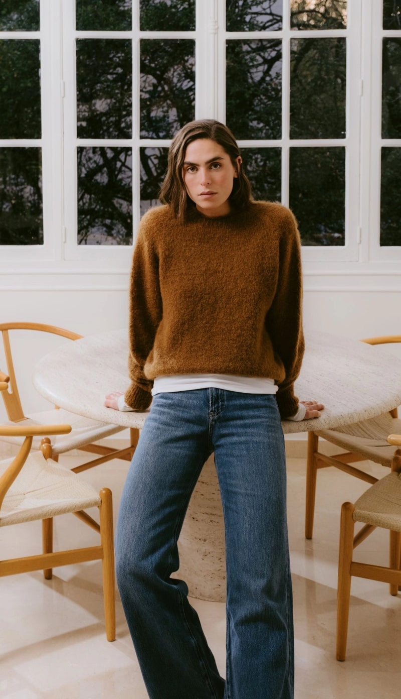 Pull Rol Rond Anouch - Ocre