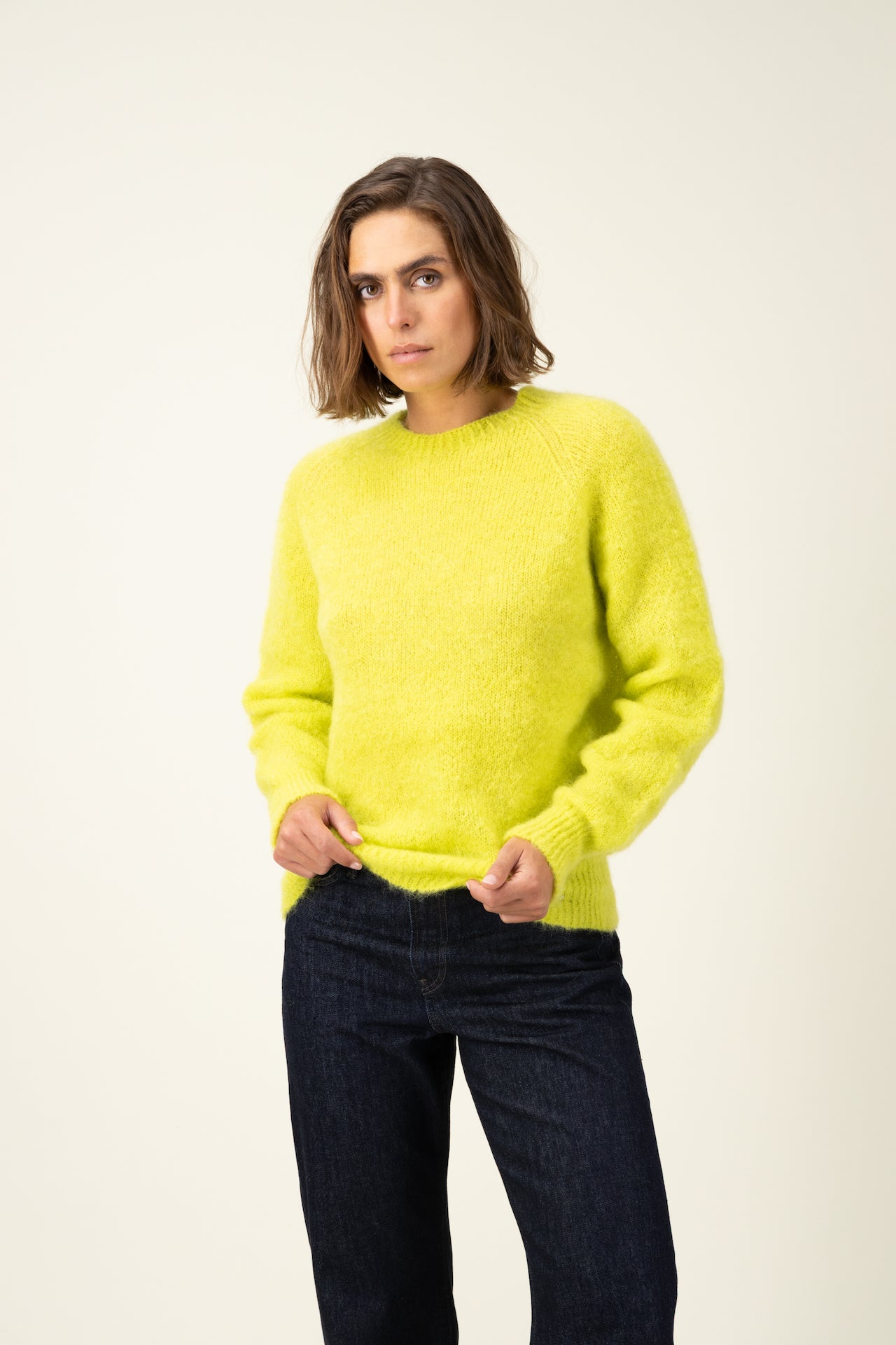 Produit Anouch col rond confectionné par la marque Parisienne Tricots Jean Marc 1972.