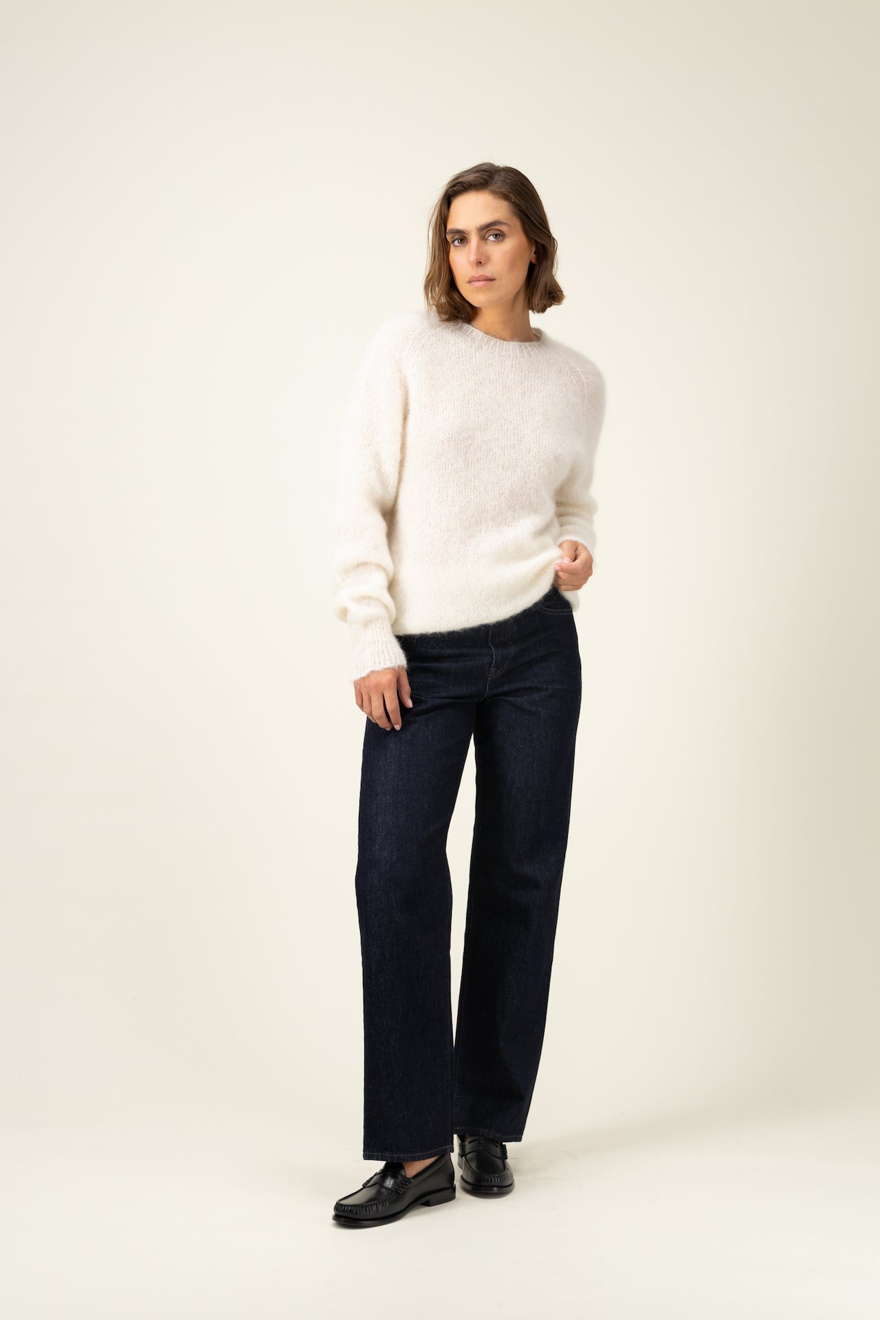 Produit Anouch col rond confectionné par la marque Parisienne Tricots Jean Marc 1972.