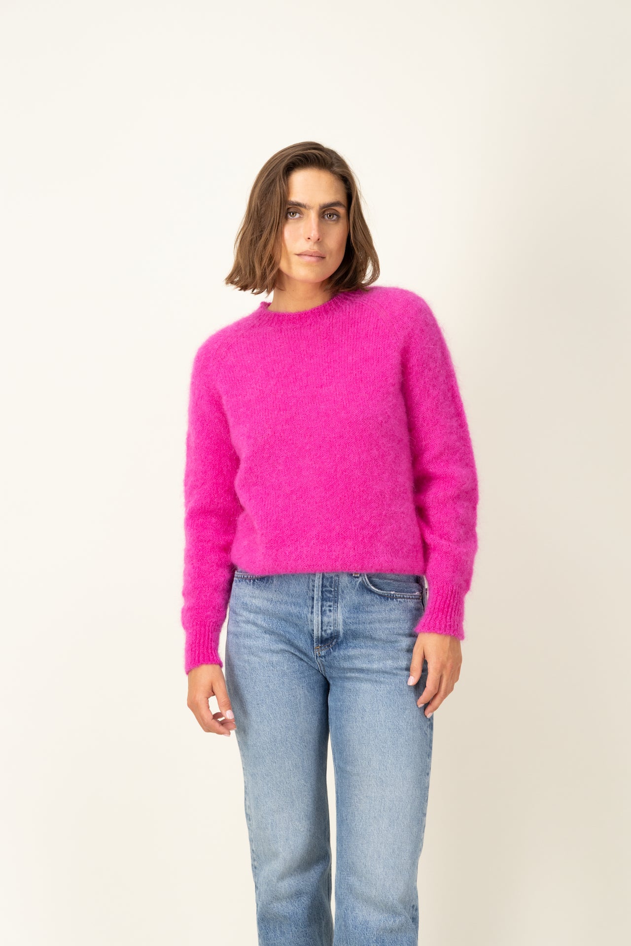 Produit Anouch col rond confectionné par la marque Parisienne Tricots Jean Marc 1972.