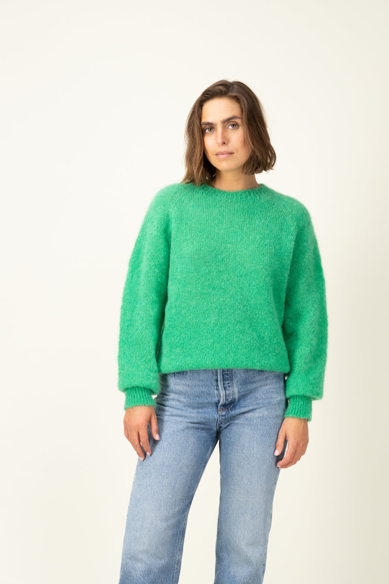 Produit Anouch col rond confectionné par la marque Parisienne Tricots Jean Marc 1972.