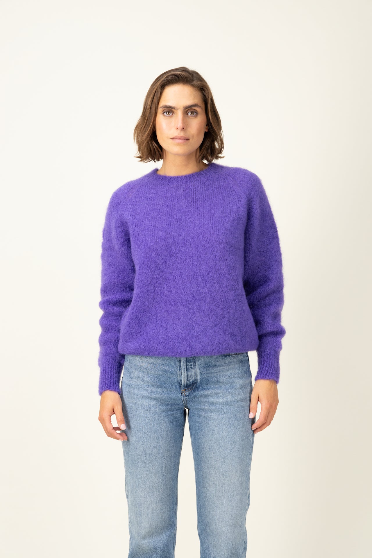 Produit Anouch col rond confectionné par la marque Parisienne Tricots Jean Marc 1972.