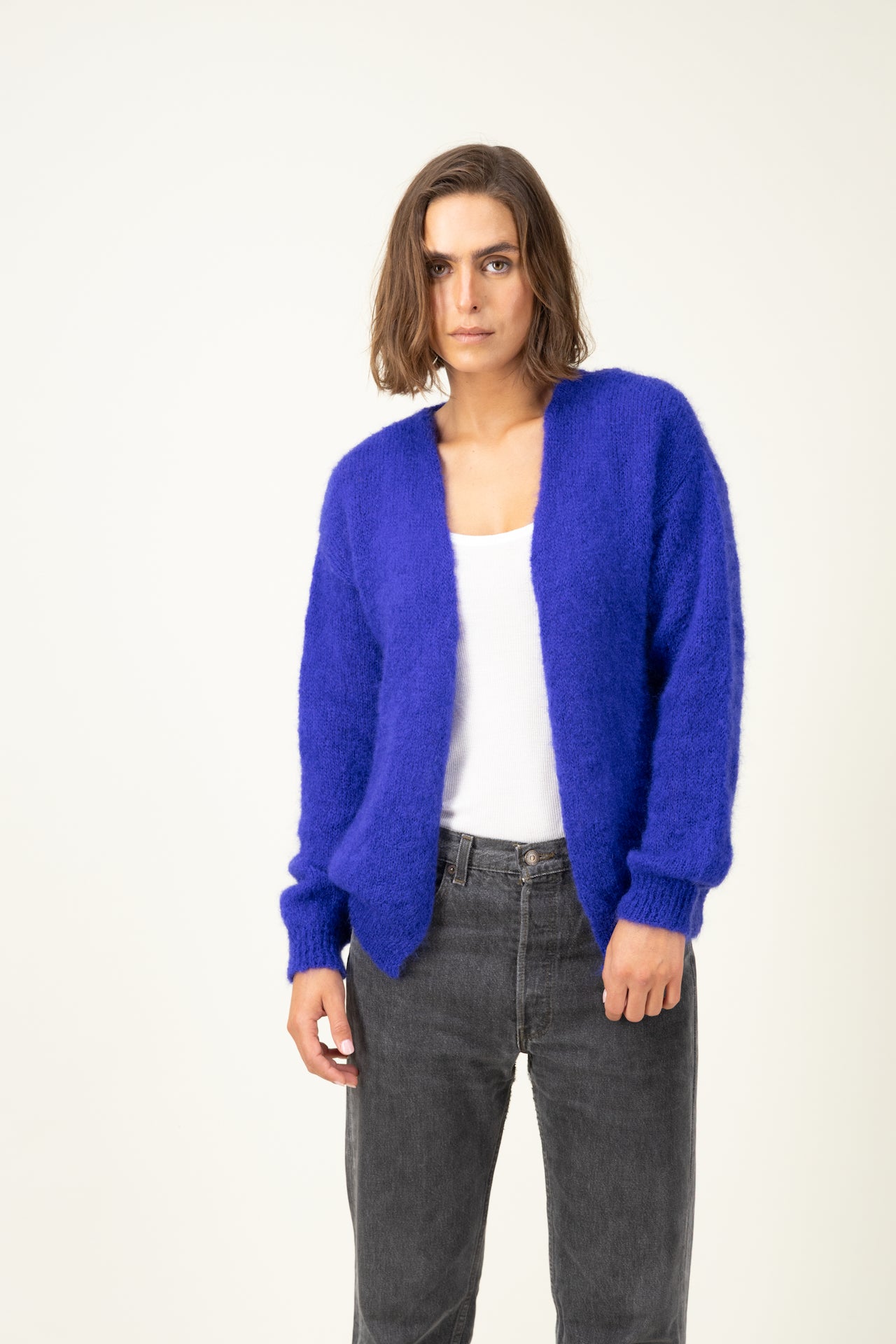 Produit Gilet Anouch confectionné par la marque Parisienne Tricots Jean Marc 1972.
