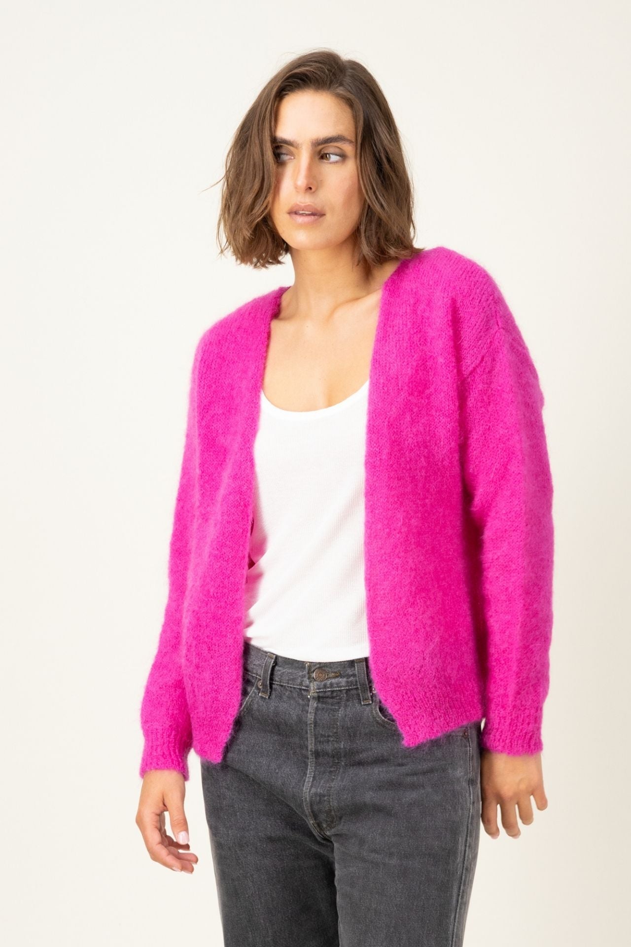 Produit Gilet Anouch confectionné par la marque Parisienne Tricots Jean Marc 1972.