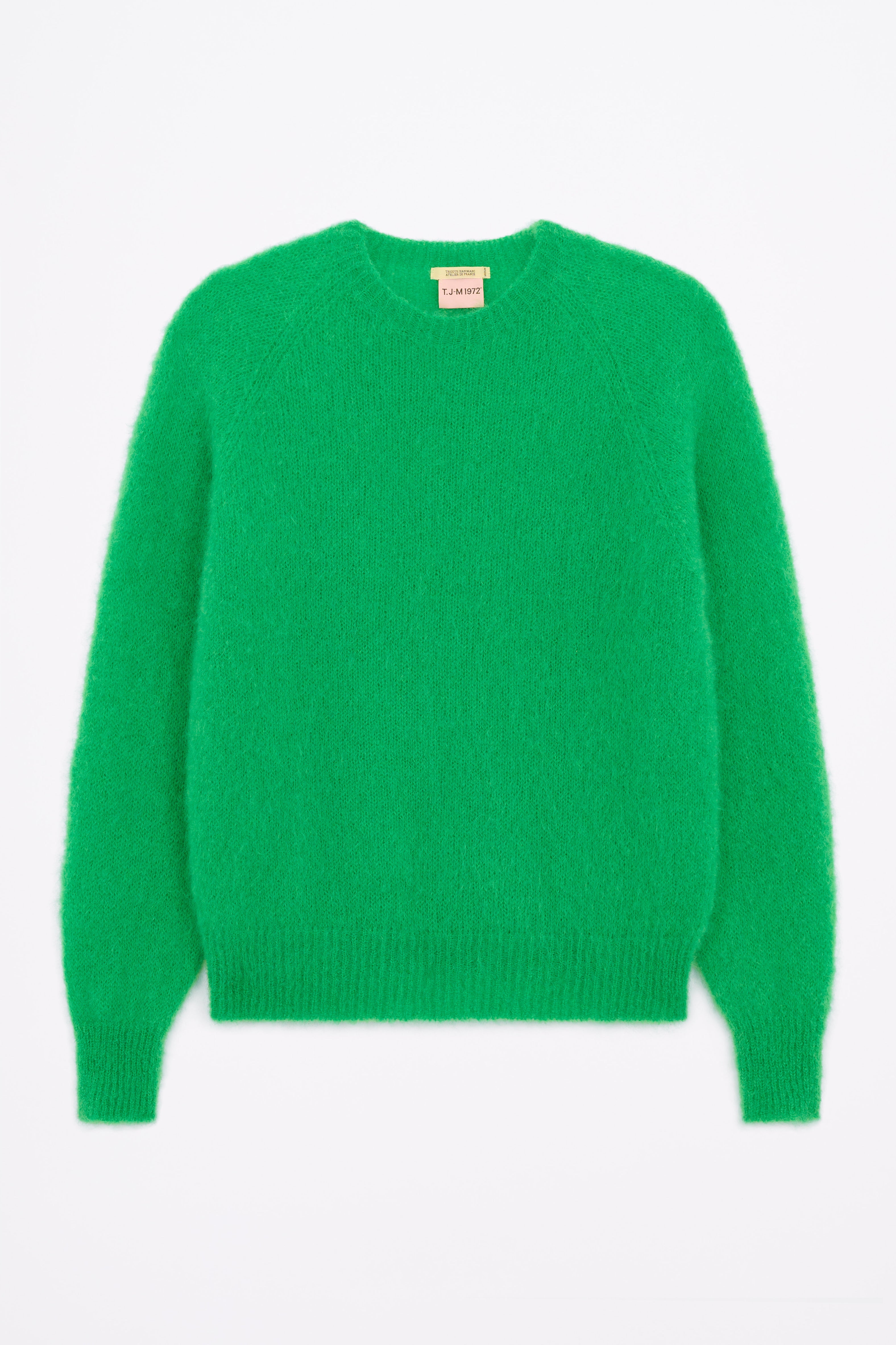 Pull Anouch col rond vert pomme