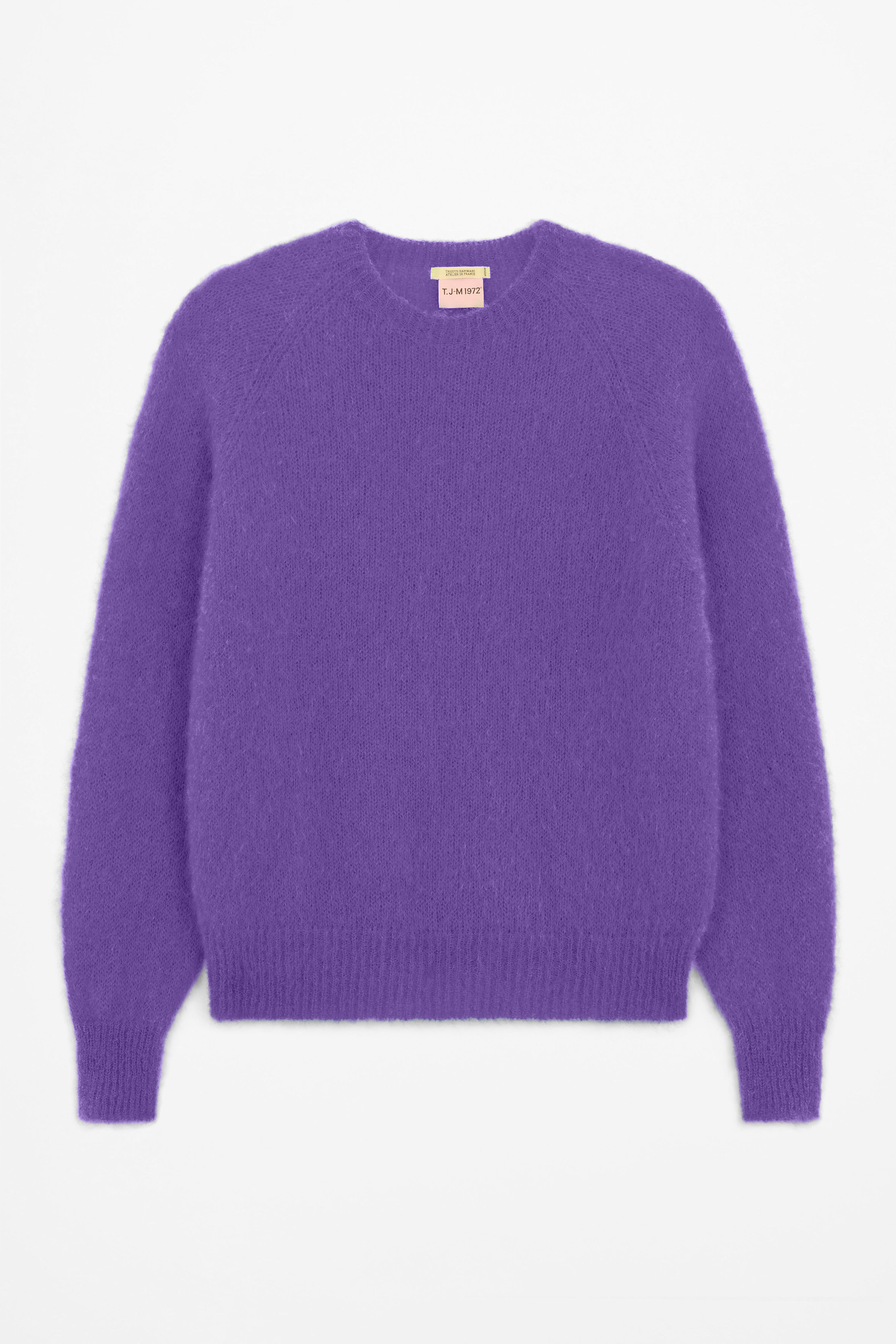 Pull Anouch col rond violet