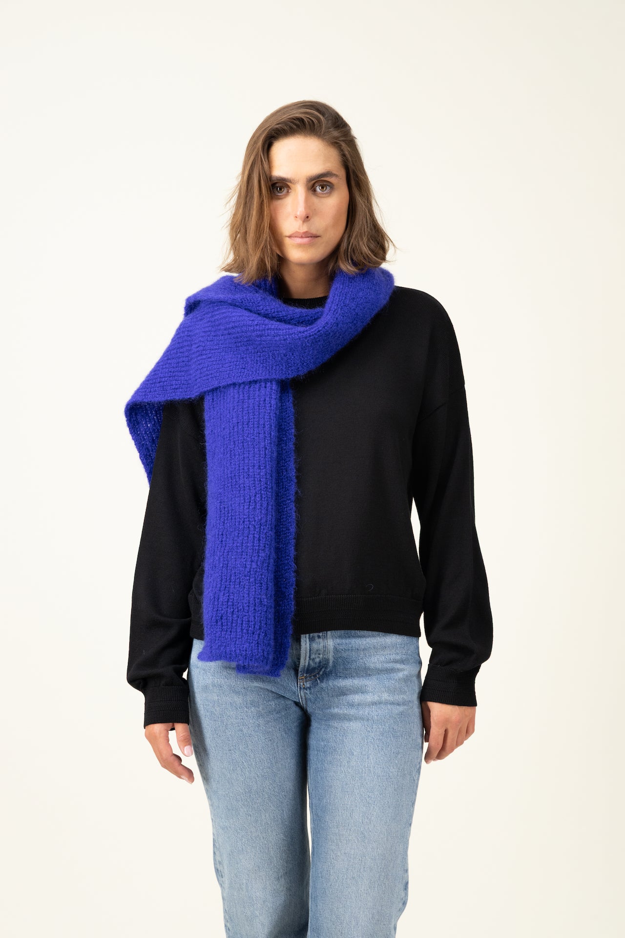 Produit Echarpe Anouch confectionné par la marque Parisienne Tricots Jean Marc 1972.