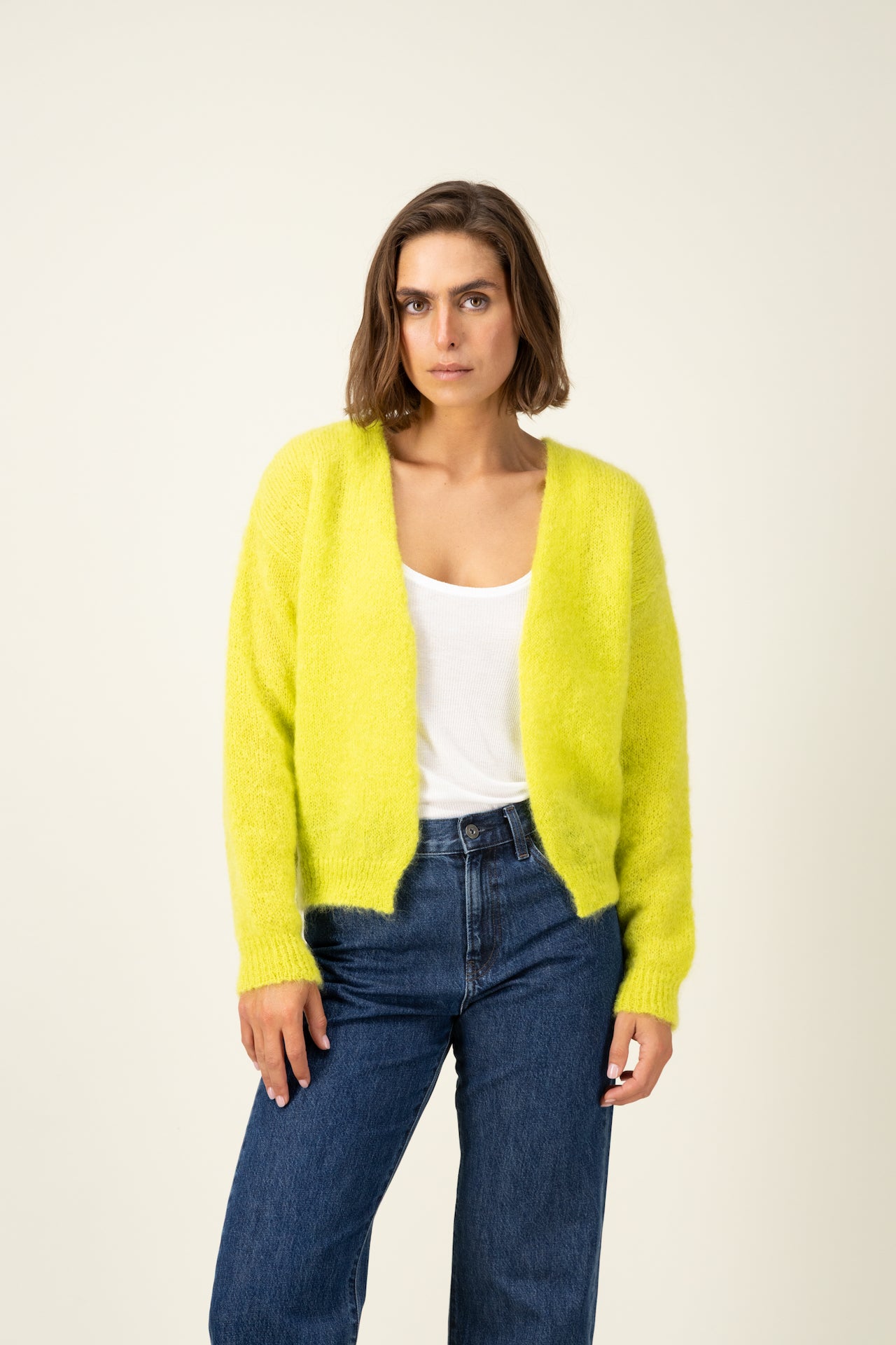 Produit Gilet Anouch confectionné par la marque Parisienne Tricots Jean Marc 1972.