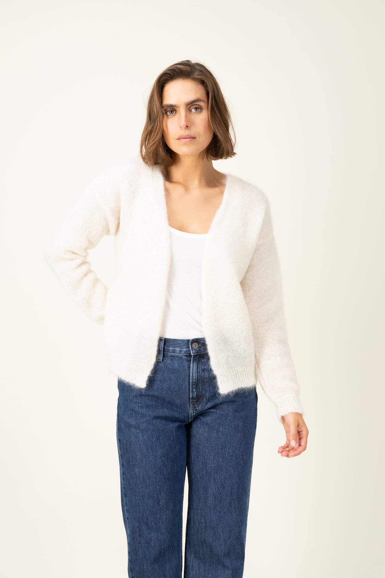 Produit Gilet Anouch confectionné par la marque Parisienne Tricots Jean Marc 1972.