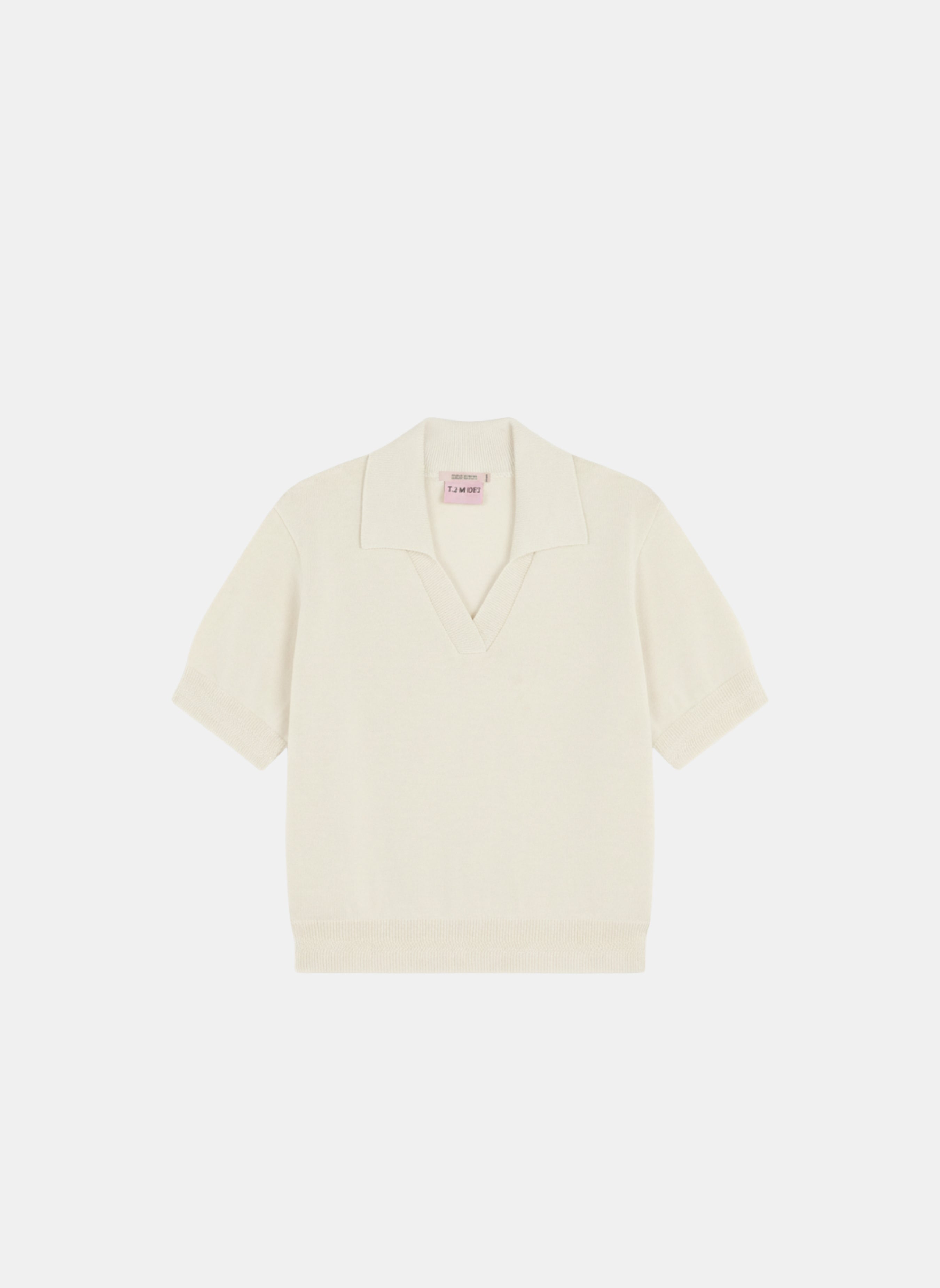 Produit Polo Loucine Écru confectionné par la marque Parisienne Tricots Jean Marc 1972.