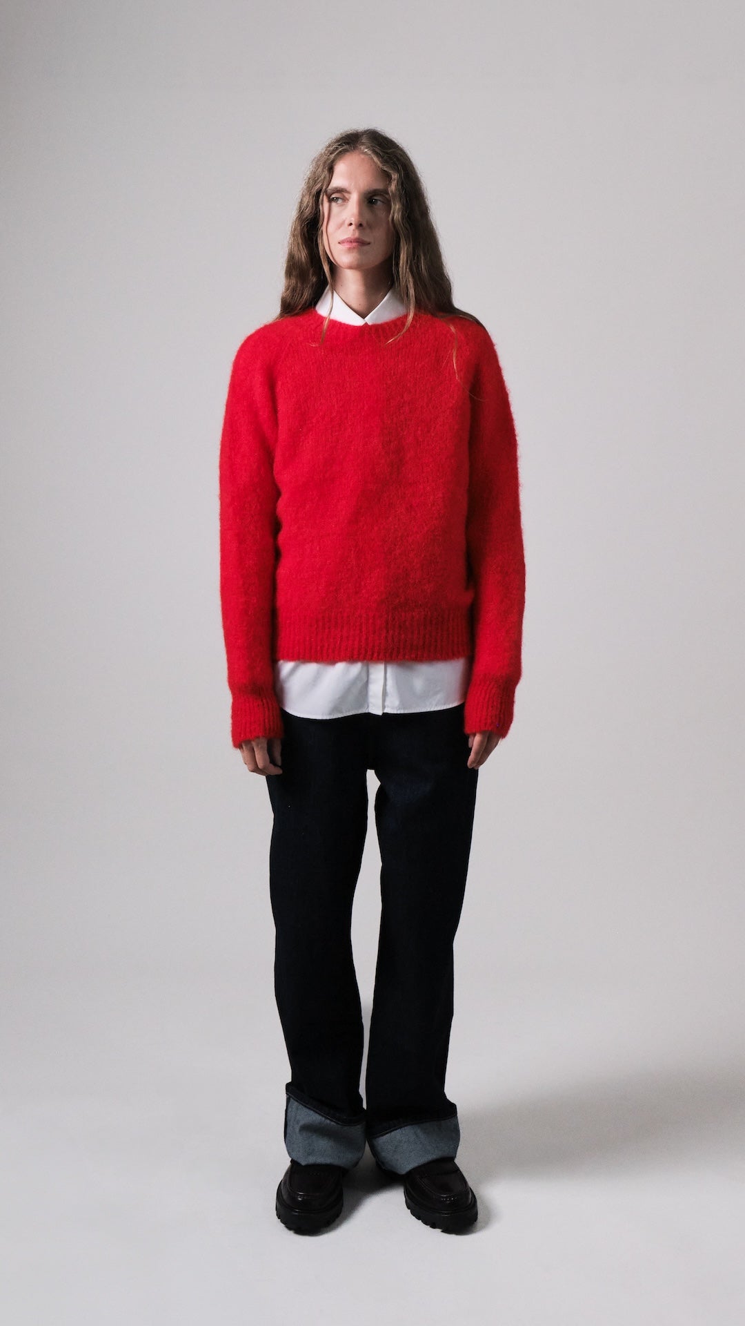 Produit Anouch round neck sweater confectionné par la marque Parisienne Tricots Jean Marc 1972.