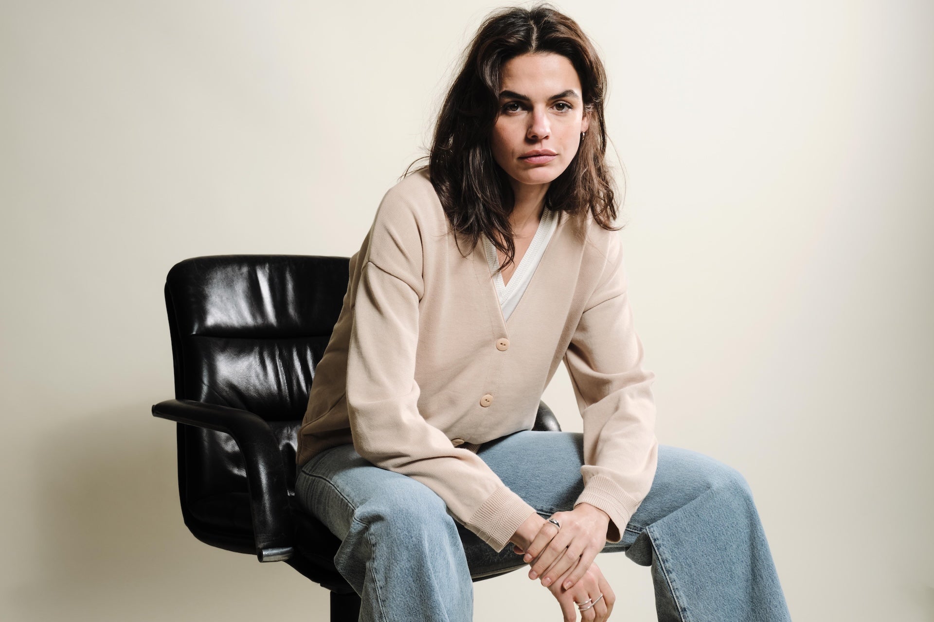 Produit  couleur Orange tricoté par la marque Parisienne Tricots Jean Marc 1972.