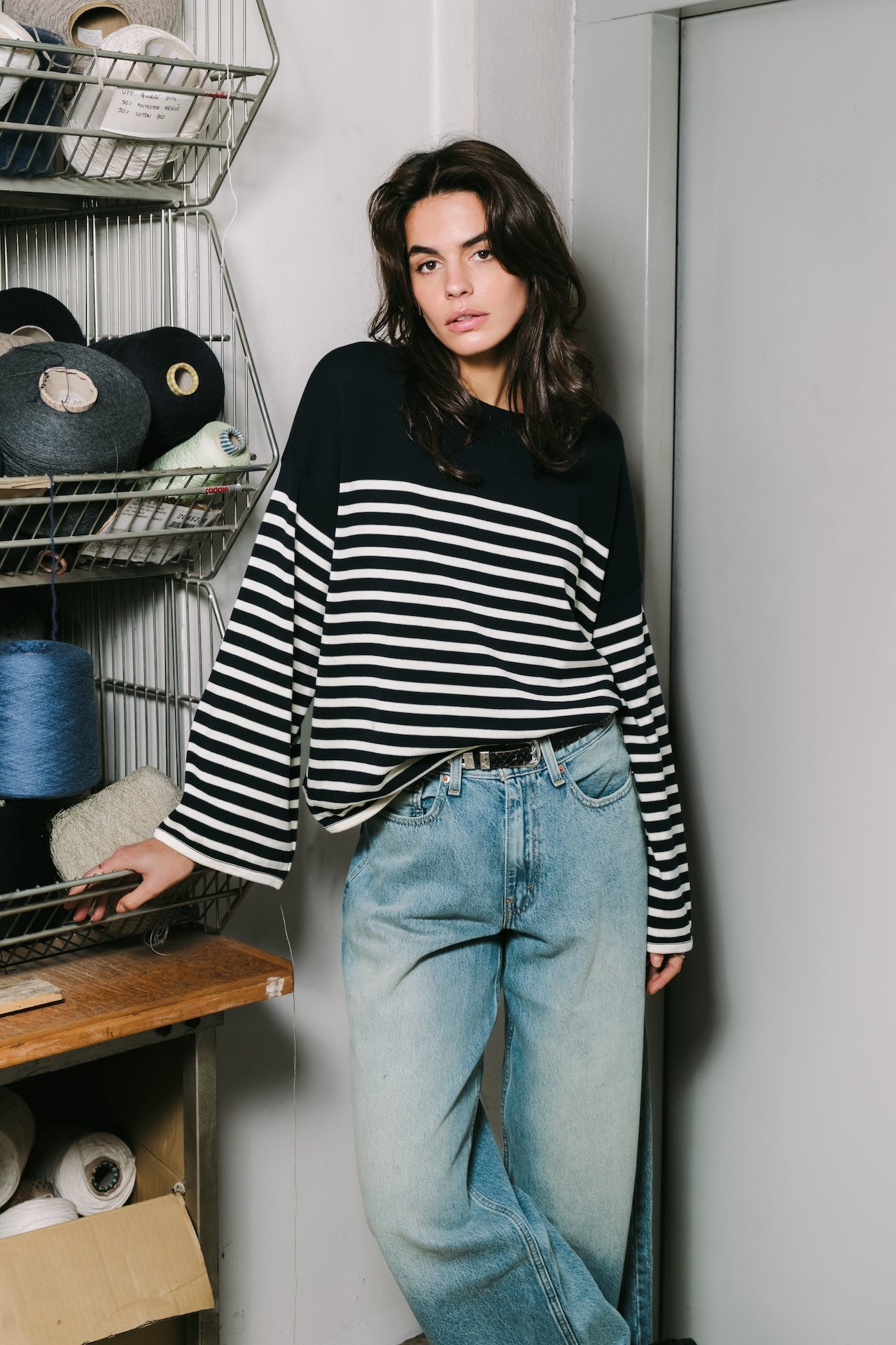 Produit  couleur Orange tricoté par la marque Parisienne Tricots Jean Marc 1972.